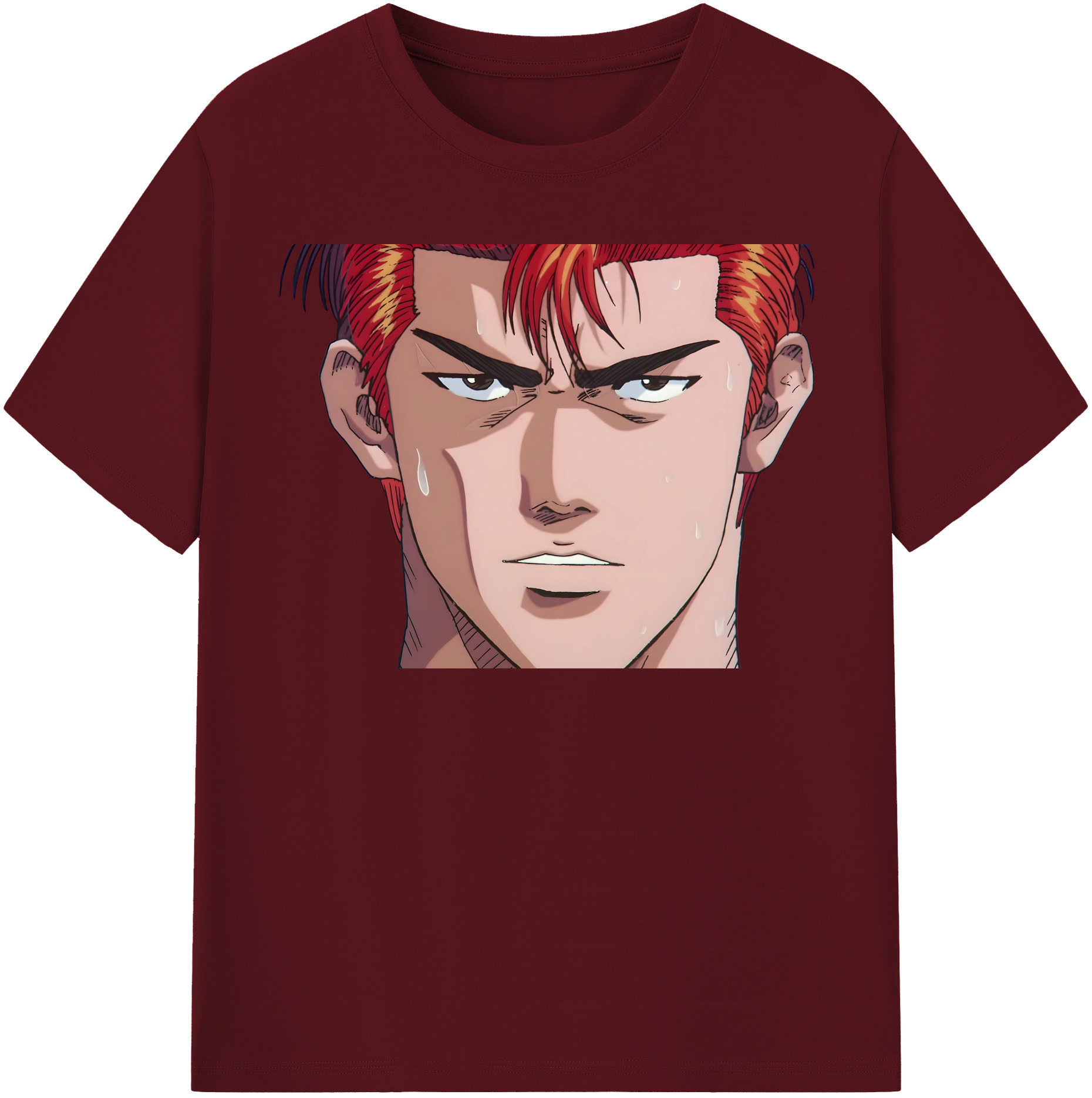SLAM DUNK／スラムダンク 綿100％半袖Tシャツ（フロントプリント）